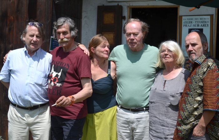 Laurent Danchin, Louis Chabaud, Mireille Belle, Alain Vattier, Paulette Chabaud et Bernard Le Nen.
